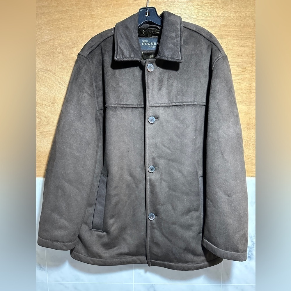 Vintage Dockers Suede premium Jacket Brown size M